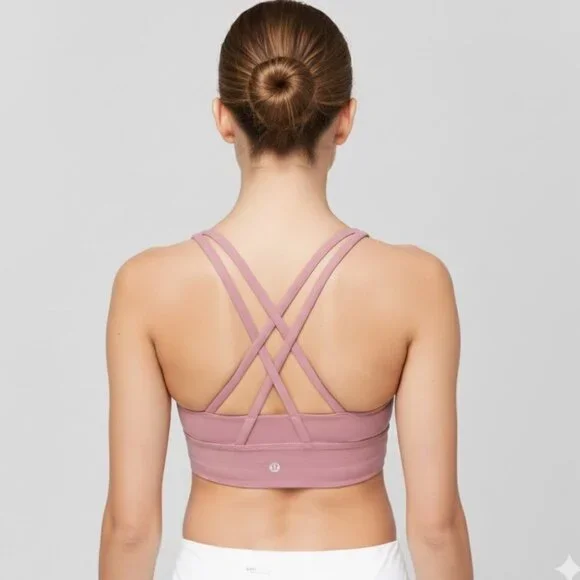 NWOT Lululemon Energy Sports Bra Long Line Quicksand B-D Cup Luxtreme Size 6 - Picture 7 of 7